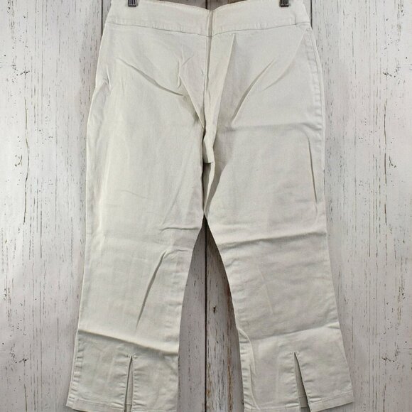 Women's Rock & Rose Stretch Capri Pants Side Zipper Casual SIZE 9 Tan - Picture 6 of 10